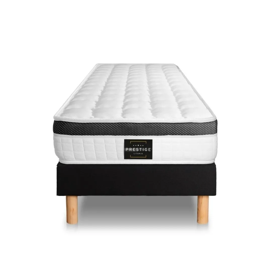 Prestige literieEnsemble Superieur sommier Kit Noir