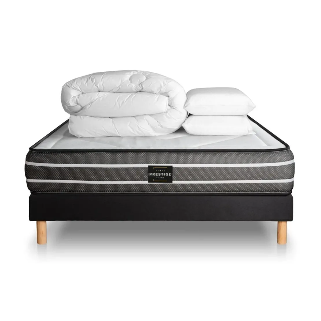 Prestige literiePack Exclusive sommier Kit Noir