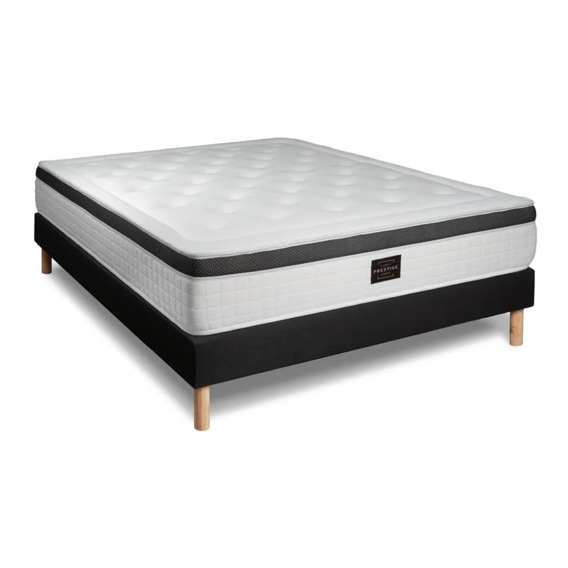 Prestige literiePack Privilège Memoire de forme 5 zones sommier noir