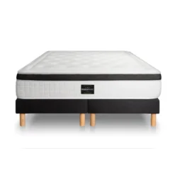 Prestige literiePack Privilège Memoire de forme 5 zones double sommier noir