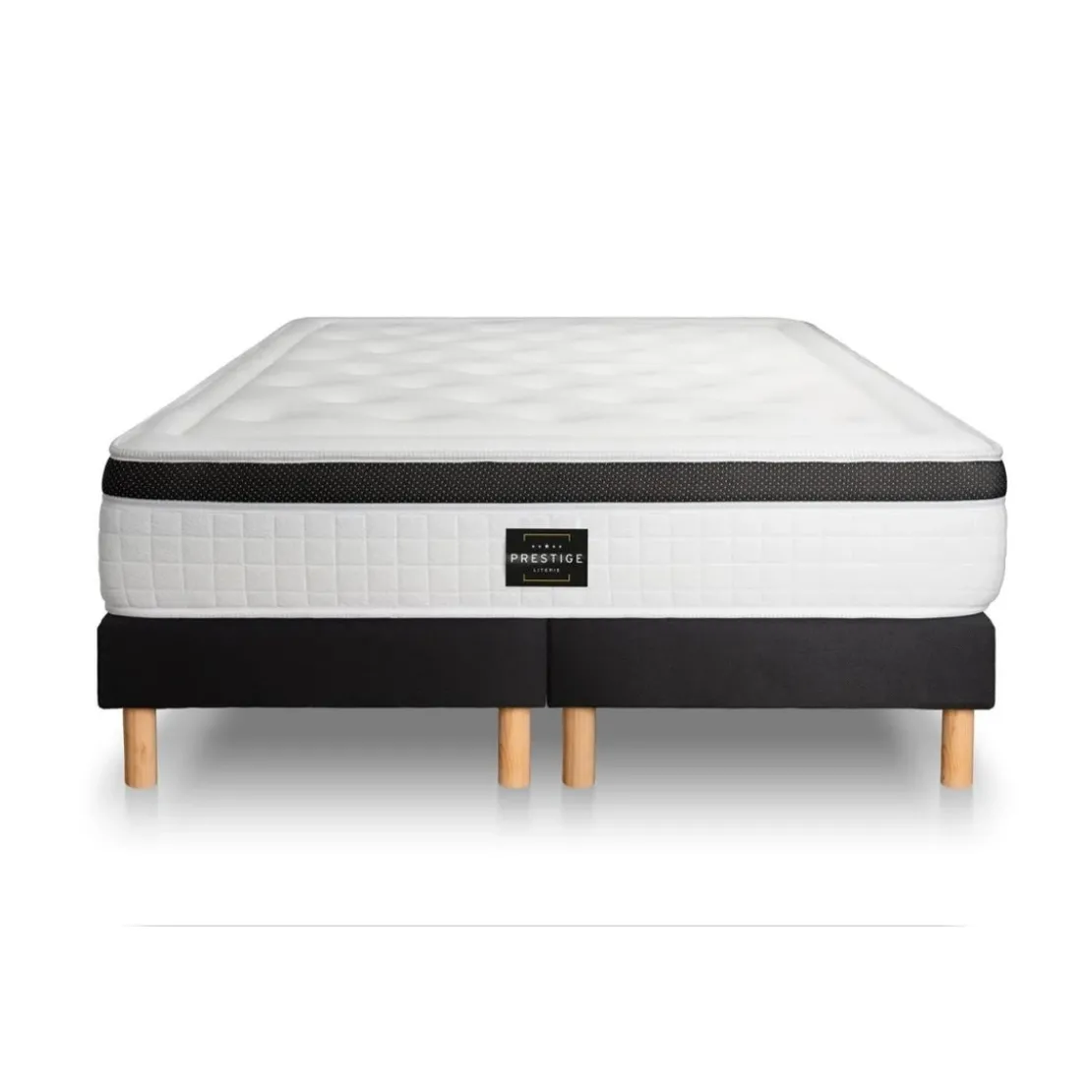 Prestige literiePack Privilège Memoire de forme 5 zones double sommier noir