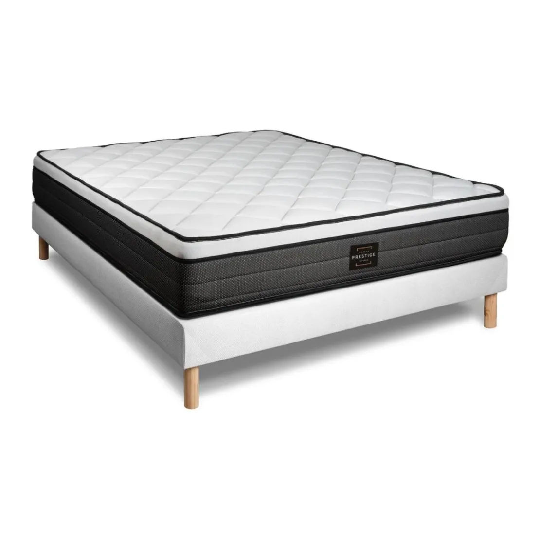 Prestige literiePack Suite sommier Kit Blanc
