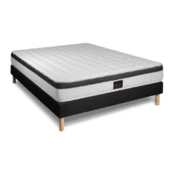 Prestige literiePack Superieur Memoire de forme 3 zones sommier noir
