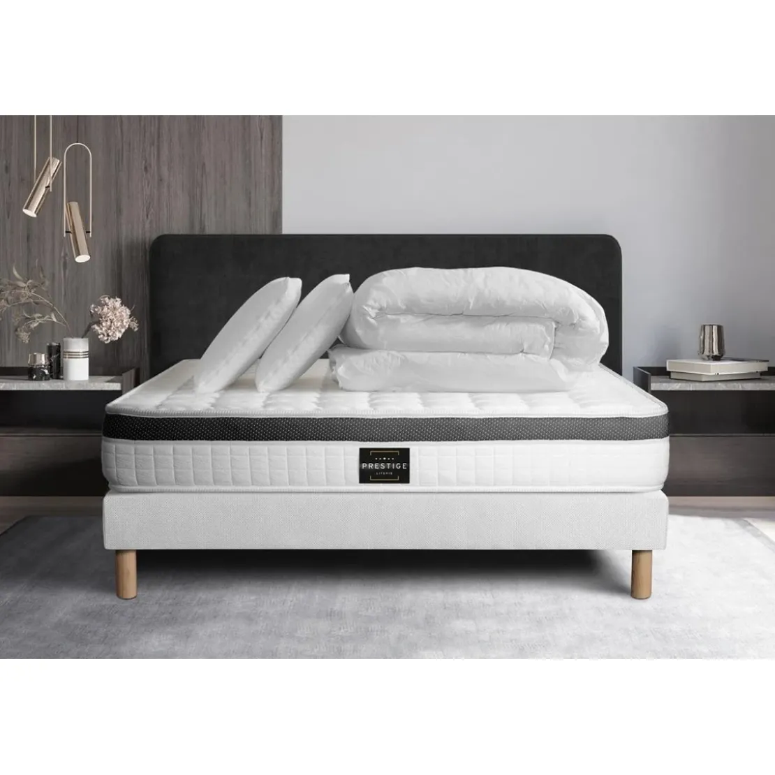 Prestige literiePack Superieur sommier Kit Blanc