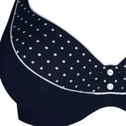 Prima Donna BainHaut de maillot de bain Semi-emboîtant - Bleu - Tequila-imprimé plumetis- TEQUILA