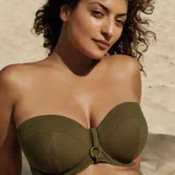 Prima Donna BainHaut de maillot de bain Bandeau - Vert Olive- SAHARA