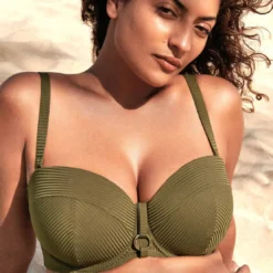 Prima Donna BainHaut de maillot de bain Bandeau - Vert Olive- SAHARA