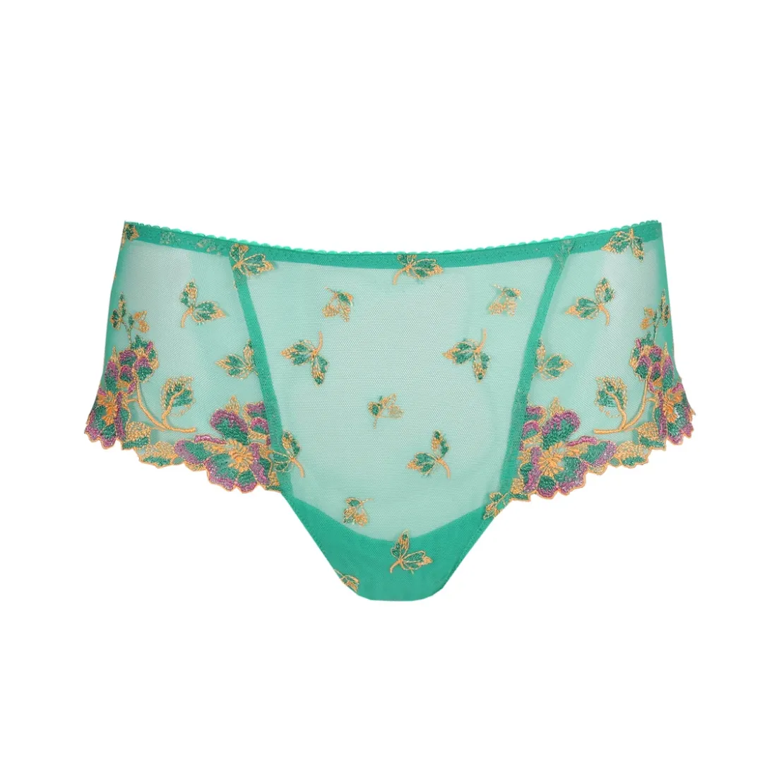 Prima Donnashorty voilé - Vert/Jaune rose foncé- LENCA