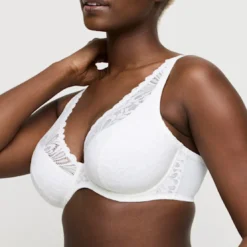 Prima DonnaSoutien Gorge demi-mousse plongeant Rupi naturel blanc- RUPI