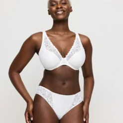 Prima DonnaSoutien Gorge demi-mousse plongeant Rupi naturel blanc- RUPI
