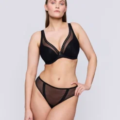 Prima DonnaSoutien-gorge demi-mousse plongeant noir- VIVGIRL ZWART