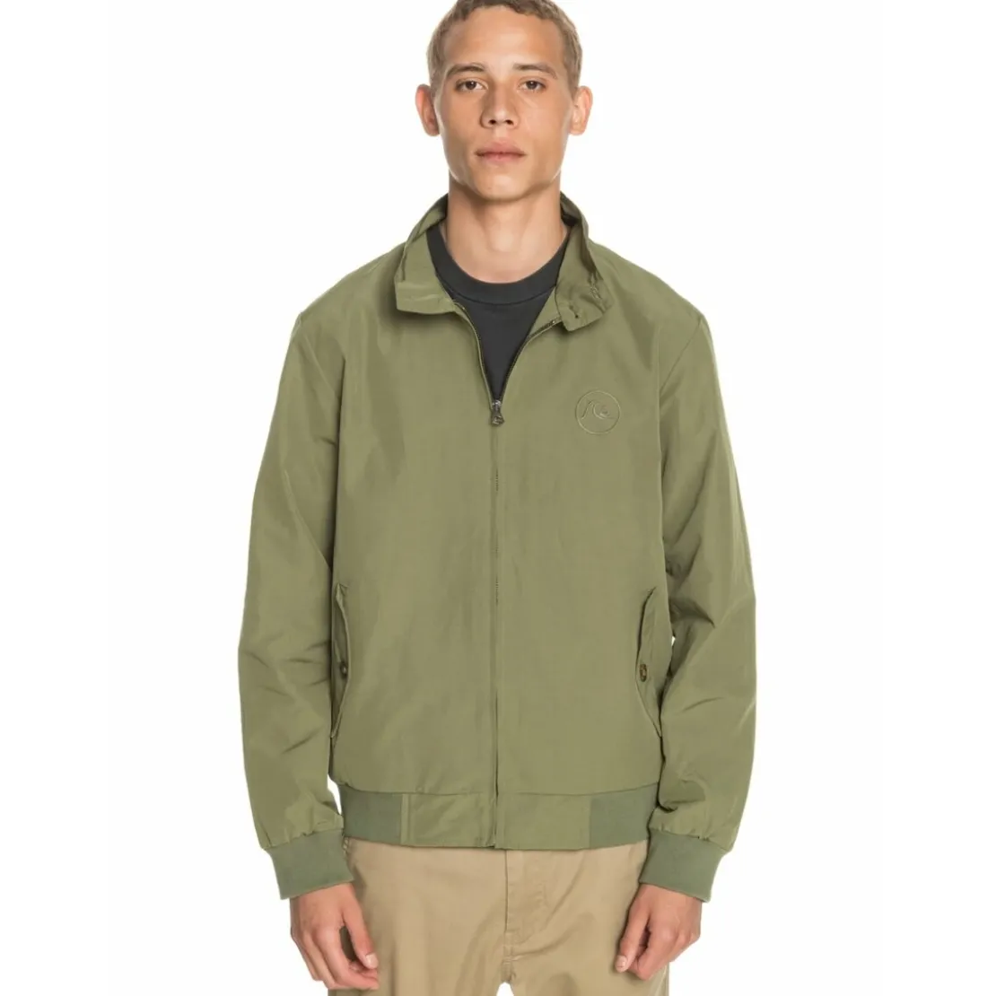 QuiksilverBlouson bomber léger kaki en coton