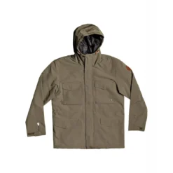 QuiksilverBlouson kaki marron en coton