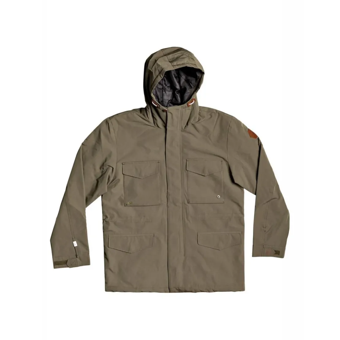 QuiksilverBlouson kaki marron en coton