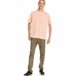 QuiksilverT-shirt manches courtes rose clair en coton