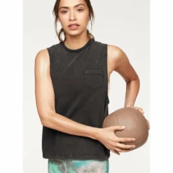 ReebokTee-shirt délavé ample larges emmanchures femme Reebok noir