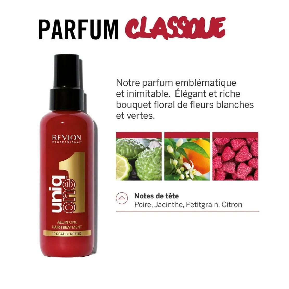 Revlon ProfessionalTraitement capillaire sans rinçage pour cheveux secs et abîmés Unique 1 150 ml