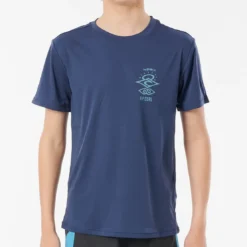 Rip CurlT-shirt Surf Manches Courtes Garçon - Bleu Rip Curl