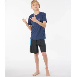 Rip CurlT-shirt Surf Manches Courtes Garçon - Bleu Rip Curl