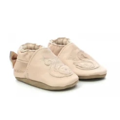 RobeezChausson Bebe pour Fille en cuir rose clair