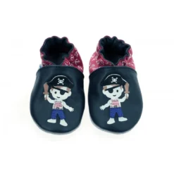 RobeezChausson Bebe pour Garçon en cuir bleu marine