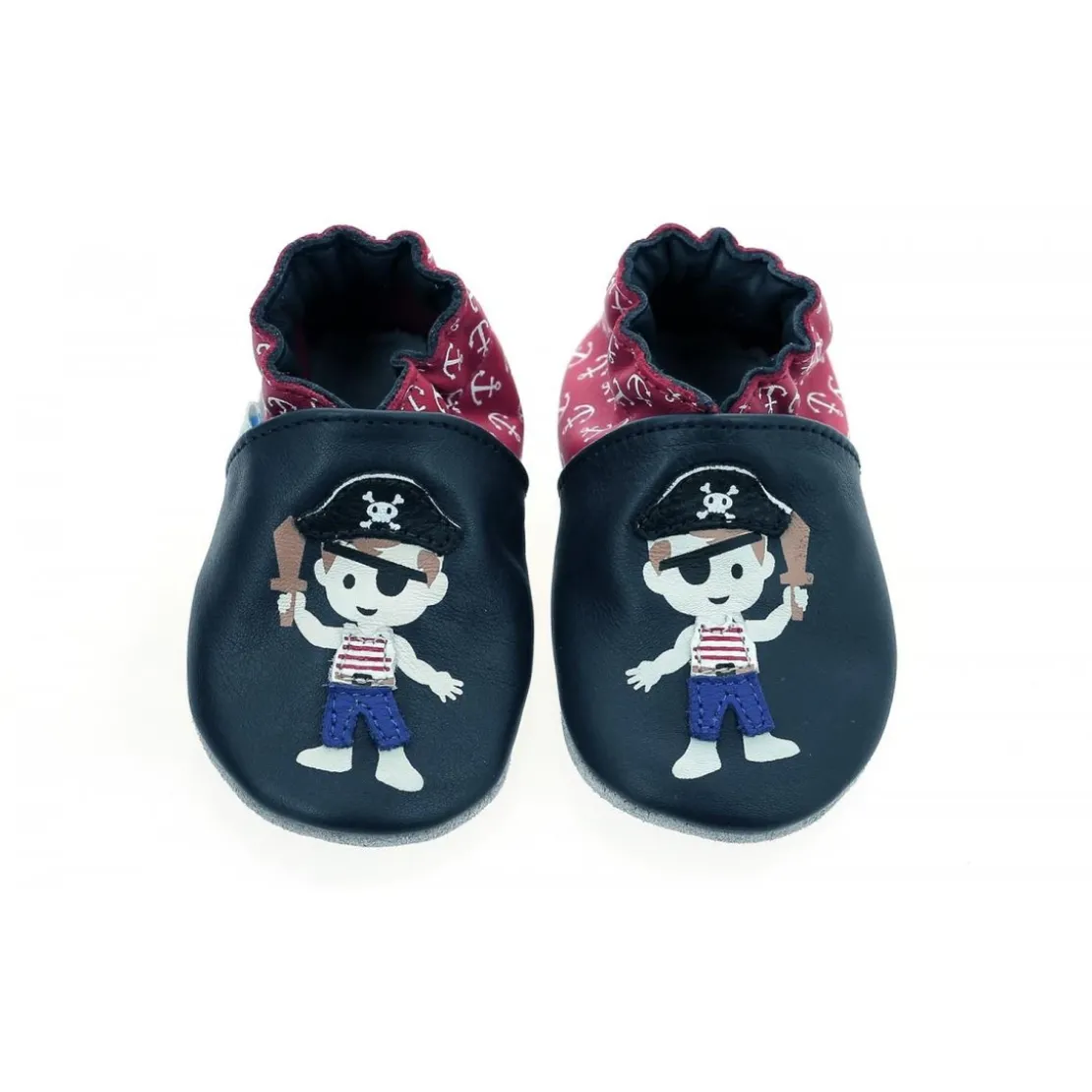 RobeezChausson Bebe pour Garçon en cuir bleu marine