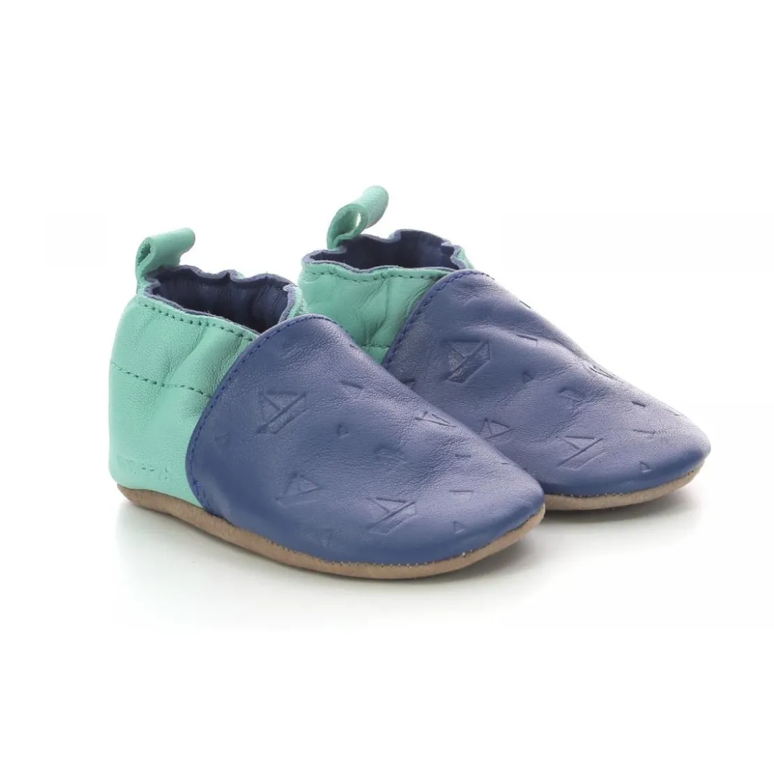 RobeezChausson Bebe pour Garçon en cuir bleu turquoise