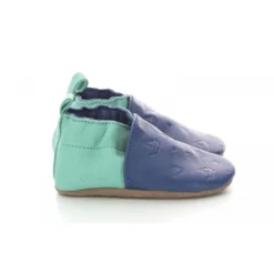 RobeezChausson Bebe pour Garçon en cuir bleu turquoise