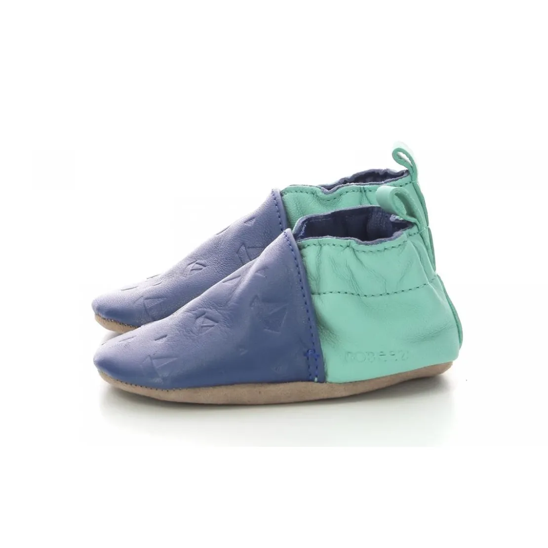RobeezChausson Bebe pour Garçon en cuir bleu turquoise