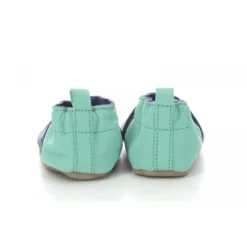 RobeezChausson Bebe pour Garçon en cuir bleu turquoise
