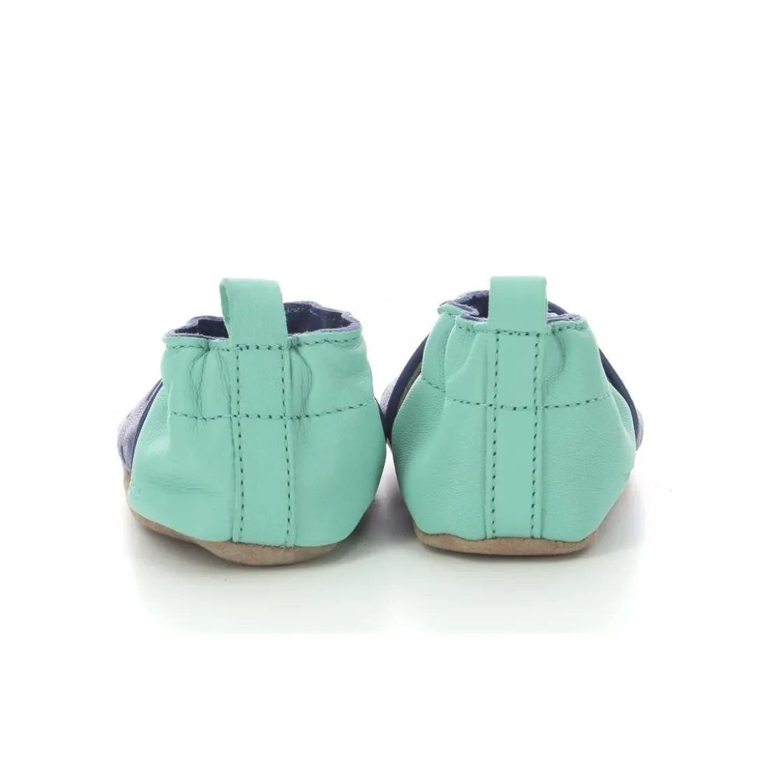 RobeezChausson Bebe pour Garçon en cuir bleu turquoise