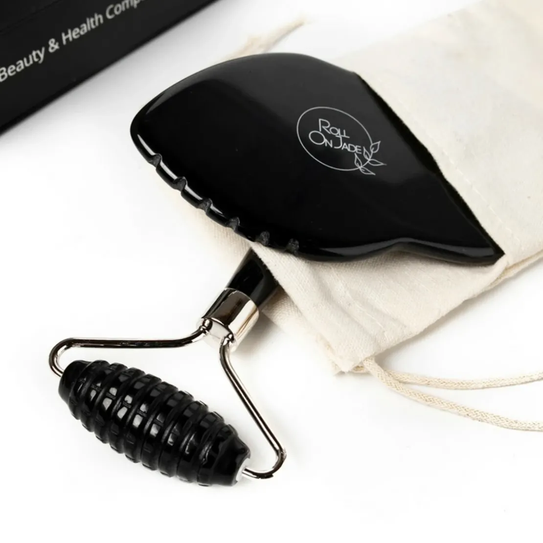 Roll On JadeCoffret Black Liftant Cicatrisant en Obsidienne Noire