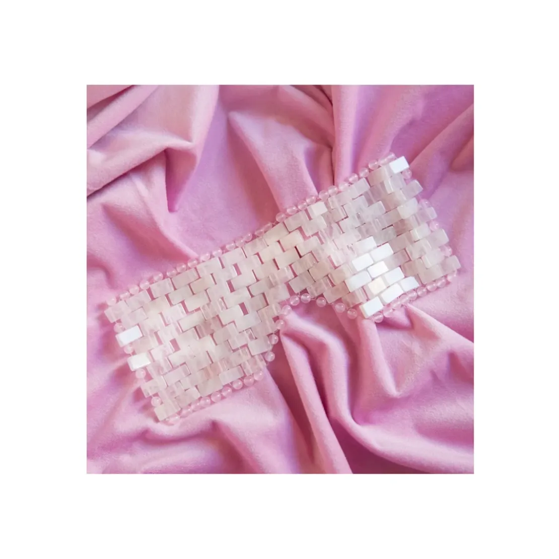 Roll On JadeMasque pour les Yeux Anti-âge en Quartz Rose