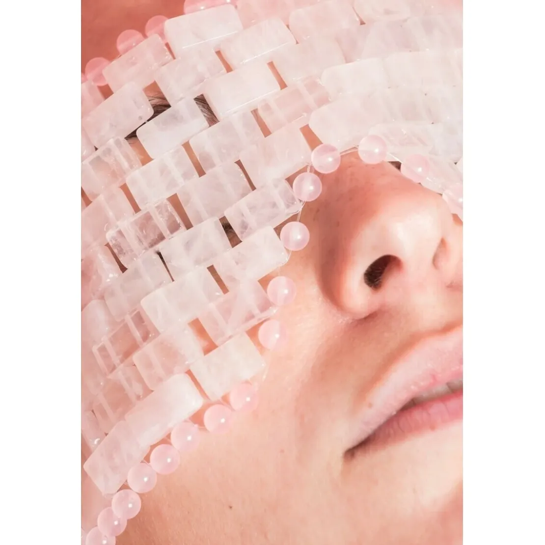 Roll On JadeMasque pour les Yeux Anti-âge en Quartz Rose