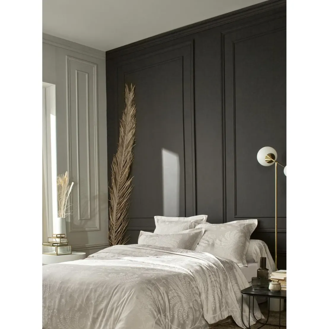 SandersonTaie d'oreiller en Satin de Coton Perle