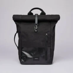 SandqvistSac à dos noir en coton DANTE VEGAN