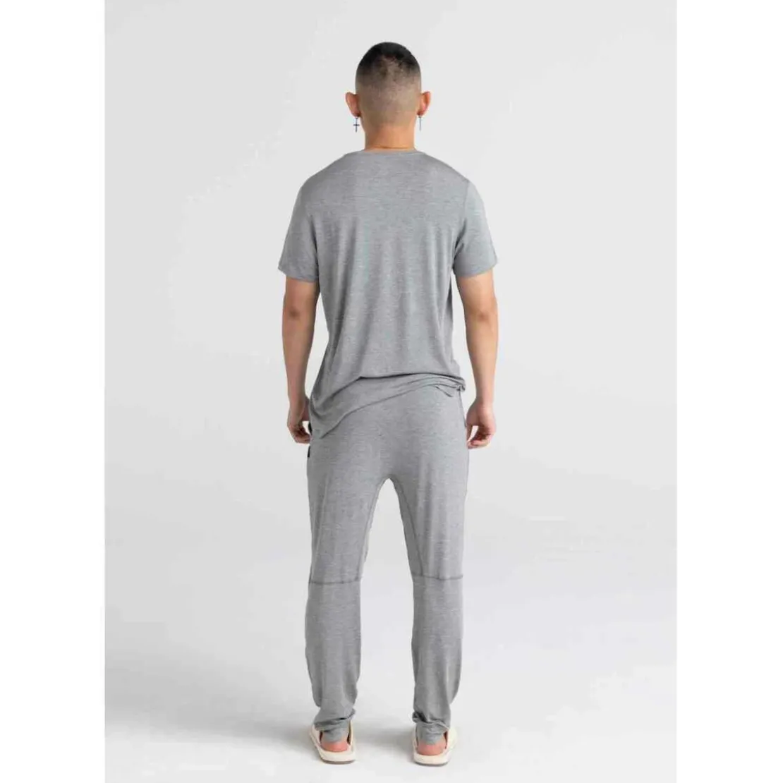 SaxxPantalon pyjama Snooze - Gris en coton modal- SNOOZE