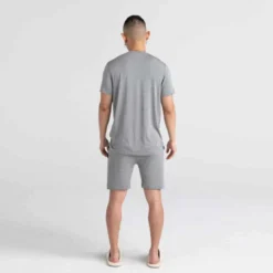 SaxxTee-shirt manches courtes Sleepwalker - Gris en coton modal