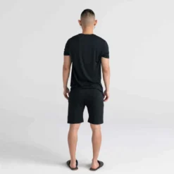 SaxxT-shirt col rond à manches courtes - Noir Saxx Underwear CO en coton modal