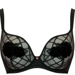 ScantillySoutien-gorge plongeant armatures noir- Velvet Rose