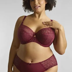 SculptresseCulotte échancrée - Cherry red rouge- Estel