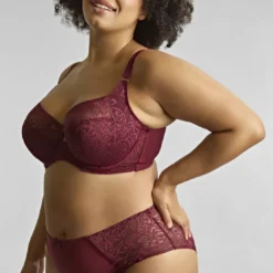 SculptresseCulotte échancrée - Cherry red rouge- Estel