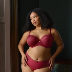 SculptresseCulotte échancrée - Cherry red rouge- Estel