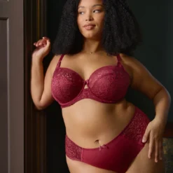 SculptresseCulotte échancrée - Cherry red rouge- Estel