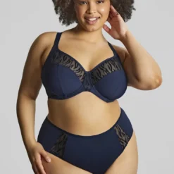 SculptresseCulotte Taille Haute marine- Alexa