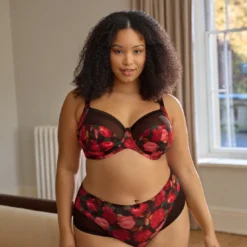 SculptresseSoutien Gorge emboîtant Bliss - Rose Print noir- Bliss