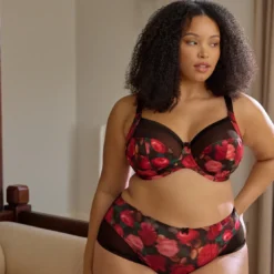 SculptresseSoutien Gorge emboîtant Bliss - Rose Print noir- Bliss
