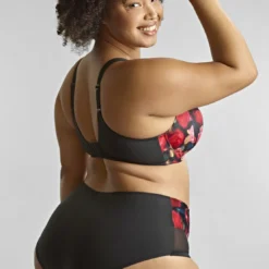 SculptresseSoutien Gorge emboîtant Bliss - Rose Print noir- Bliss