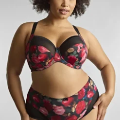 SculptresseSoutien Gorge emboîtant Bliss - Rose Print noir- Bliss
