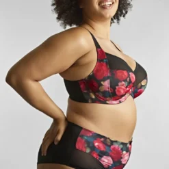 SculptresseSoutien Gorge emboîtant Bliss - Rose Print noir- Bliss